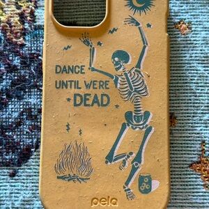 Used PELA eco-friendly phone case - Dance Until We're Dead Design